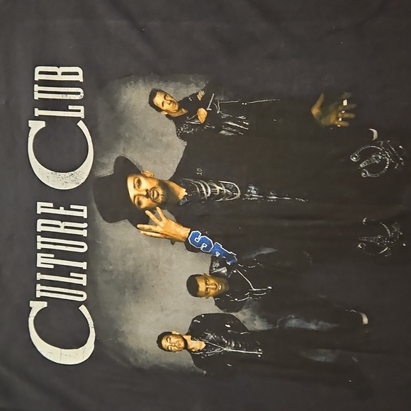 Culture Club Boy George World Tour 2016 Black Dhort Sleeve Concert Tee Lg Gildan - Picture 3 of 8